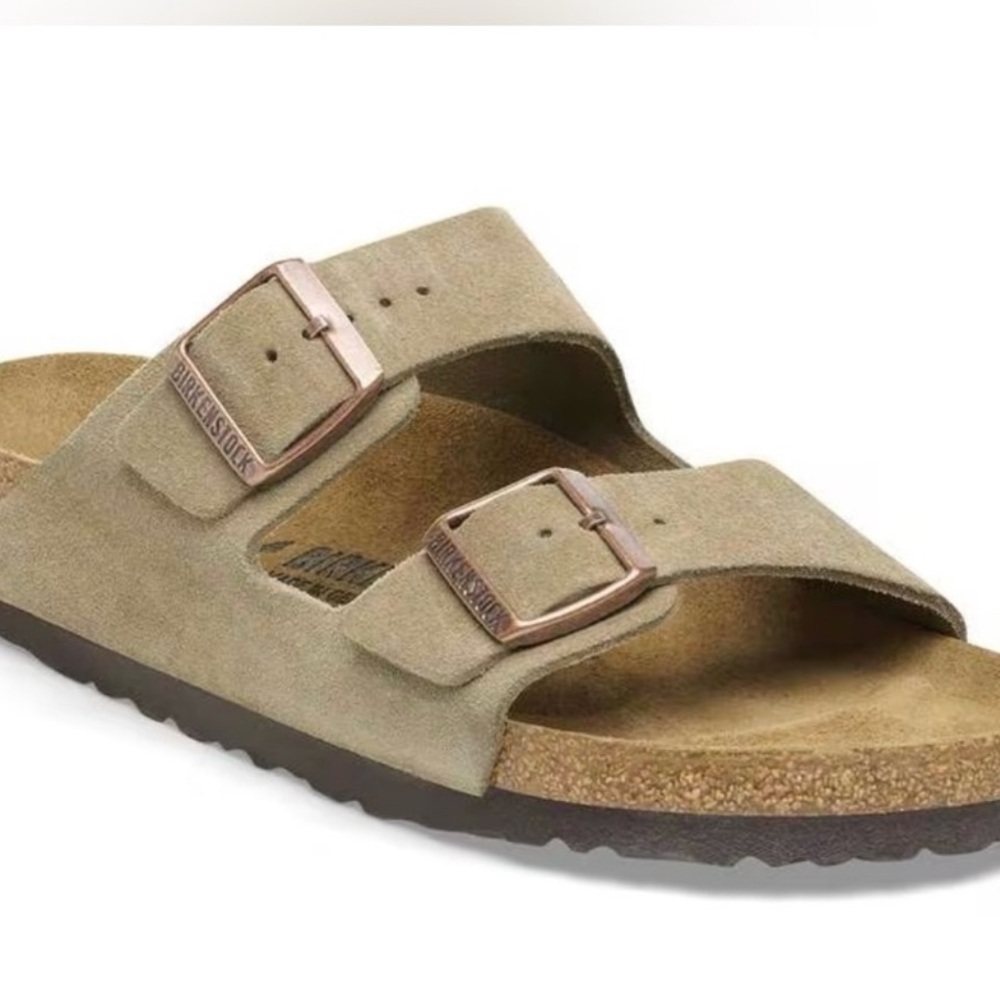 Birkenstock Arizona Tan Suede Sandals 38=7